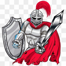 Image Result For Clipart Image Of A Medieval Page Clipart - Red And Silver Knight, HD Png Download - medieval knight png