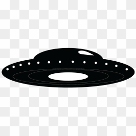 Ufo Black And White Png, Transparent Png - space png transparent