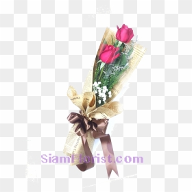 1093 Bouquet Of Roses - ดอก กุหลาบ 1 ดอก จัด ช่อ, HD Png Download - bouquet of roses png
