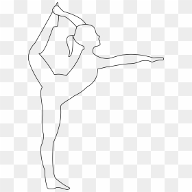 Stretching Ballerina Outline Clip Arts - Ballerina Outline Png, Transparent Png - body outline png