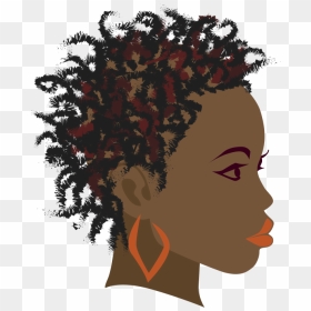 Africa Braid Black Girl Clip Art - Free Black Girl Silhouette, HD Png Download - woman head silhouette png