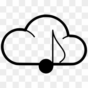 Cloud Musical Eighth Note - Portable Network Graphics, HD Png Download - eighth note png