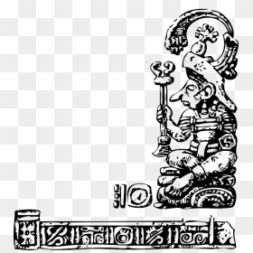 Maya, Outline, Statue, Relief, Tattoo, Mayan, Designs - Mayan Vector, HD Png Download - tattoo designs png