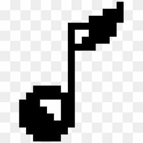 G Clef Pixel Art, HD Png Download - eighth note png