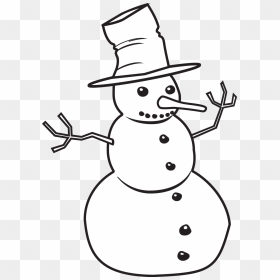Snowman Clip Art Black And White , Png Download - Snowman Clip Art Black And White, Transparent Png - cute snowman png