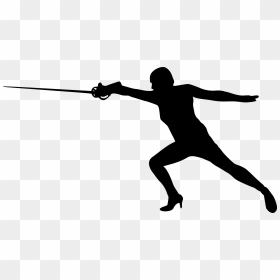 Sword Fighting Silhouette Transparent, HD Png Download - woman head silhouette png