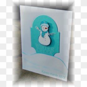 I Chose To Fussy Cut And Color This Cute Snowman From - Greeting Card, HD Png Download - cute snowman png