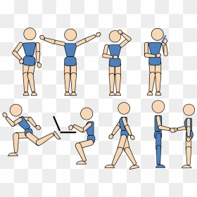 Clipart Person Body - Body Movements Cartoon, HD Png Download - body outline png