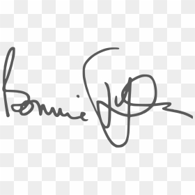 Signature Of Bonnie Tyler - Bonnie Tyler, HD Png Download - tyler posey png