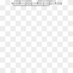 Eighth Note Drum Beats Sheet Music 2 Of 2 Pages - Sheet Music, HD Png Download - eighth note png