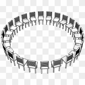 Circle Of Chairs Clip Arts - Chairs In A Circle, HD Png Download - chairs png
