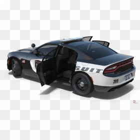 1 Dodge Charger Police Car Rigged Royalty-free 3d Model - Free Rigged Car 3d Models, HD Png Download - police siren png