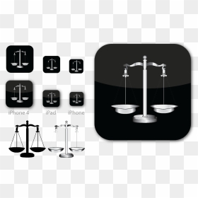 Elegant, Serious, Legal Icon Design For Eurospider - Scales Of Justice, HD Png Download - scales of justice png