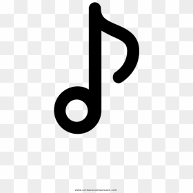 Eighth Note Coloring Page - Calligraphy, HD Png Download - eighth note png