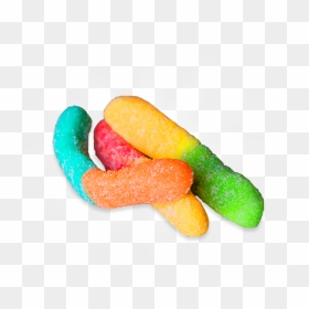 Hd Gummy Worms Png Transparent Background - Sour Gummy Worm Png, Png Download - gummy bears png