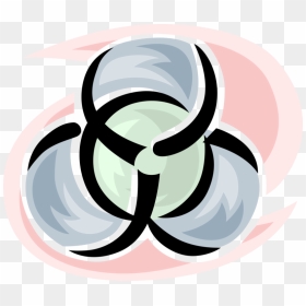 Vector Illustration Of Biohazard Hazardous Toxic Waste - Biohazard Stickers With Date, HD Png Download - toxic symbol png