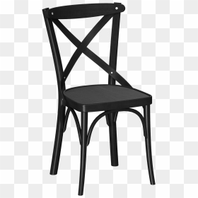 Black Wooden Dining Chairs , Png Download - Black Cross Back Chairs, Transparent Png - chairs png