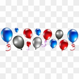 Balloon, HD Png Download - red white and blue png