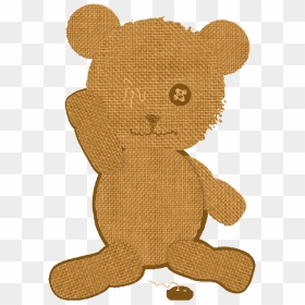 Teddy Bear, Bear, Teddy, Unhappy, Sad, Eye, Damaged - Old Teddy Bear Clipart, HD Png Download - sad eyes png