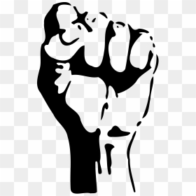 Vector Free Library Raised Big Image Png - Transparent Background Fist Png, Png Download - black fist png