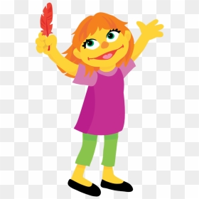 Julia"s Ausm Autism Celebration - Sesame Street Julia Cartoon Character, HD Png Download - sesame street characters png
