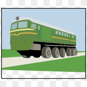 Vl 85 Train Svg Clip Arts - قطار اخضر, HD Png Download - train.png
