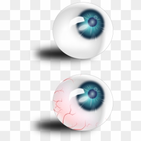 Eyeball Blue & Bloodshot Clip Arts - Bola Mata, HD Png Download - eye ball png