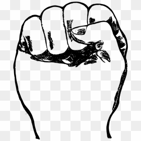 Fist In The Air Png, Transparent Png - black fist png