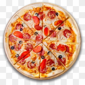 Italian Pizzeria Just For Kids - Pizza Peperoni Jamon Y Carne, HD Png Download - pizza.png