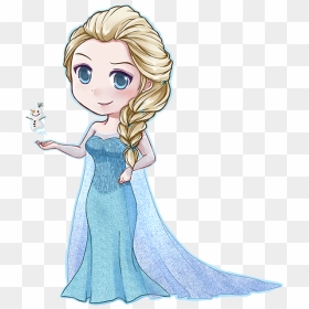 Elsa Cartoon Png, Picture - Chibi Elsa And Anna Drawing, Transparent Png - frozen elsa png