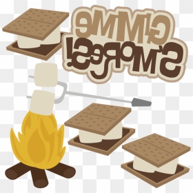 Smores Clip Art S Mores Svg - Chocolate, HD Png Download - smores png