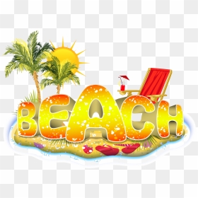 Beach Vacation Png , Png Download - Download Free Beach Summer Vector, Transparent Png - vacation png
