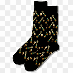 Men's Sock, HD Png Download - champagne bottle popping png