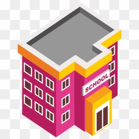 House, HD Png Download - school building png