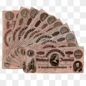 T-65 1864 "lucy Pickens - Confederate States Of America 50 Dollars, HD Png Download - hundred dollar bill png