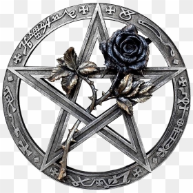 Pentacle Png Free Background - Alchemy Gothic Black Rose, Transparent Png - pentacle png