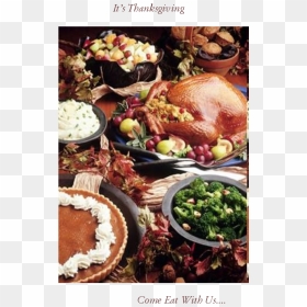 Thanksgiving Dinner Menu, Thanksgiving Blessings, Thanksgiving - Huge Thanksgiving Dinner, HD Png Download - thanksgiving dinner png