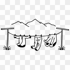 Windy Peak Branding Finals Clothes Line Tb Bw - Line Art, HD Png Download - windy png