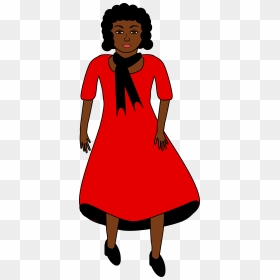 Lady In Red Dress Clipart, HD Png Download - windy png