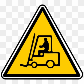 Forklift Warning Sign - Attention Engin, HD Png Download - danger sign png
