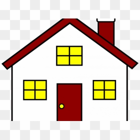 Small Clipart House Cartoon, HD Png Download - hexagon outline png