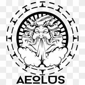 Banner Library Aeolus The Greek God Of Pinterest Tattoo - Greek Gods Logo Png, Transparent Png - wind blowing png