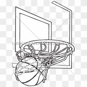 Basketball Net Drawing At Getdrawings - Basketball Net Drawing Cool, HD Png Download - basketball net png