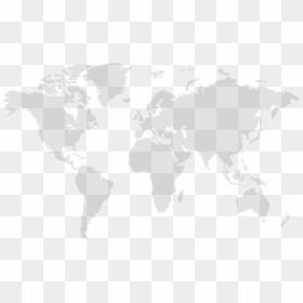 World Map Grey Vector, HD Png Download - usa outline png