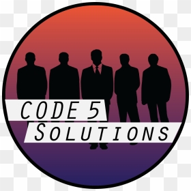 Code 5 Solutions 129 Kb - Clip Art, HD Png Download - group silhouette png
