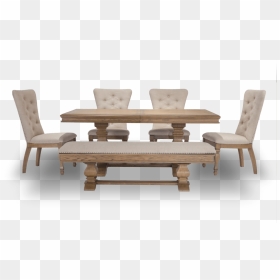 Perfect In Terms Of Comfort And Design - Dining Set With Upholstered Bench, HD Png Download - table and chairs png
