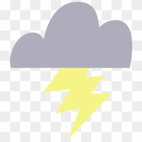 Mlp Cloud Cutie Mark - Mlp Cutie Mark Cloud, HD Png Download - lightning strike png