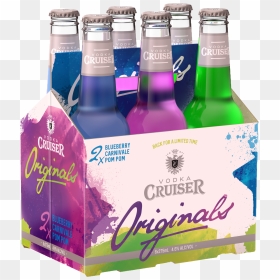 Vodka Cruiser Originals Bottles 275ml - Vodka Cruiser No Background, HD Png Download - liquor bottles png