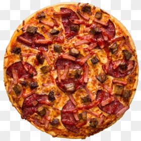 Meat Pizza Png Free Download, Transparent Png - pizza.png