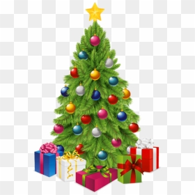 Transparent Tree With Gift Boxes Png Picture - Transparent Background Christmas Tree Clipart, Png Download - christmas tree clipart png